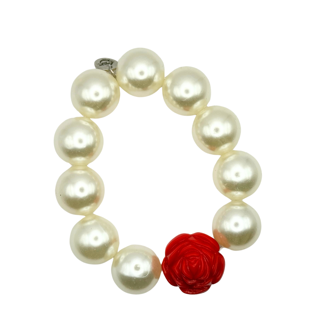 Pearls and Roses Bracelet