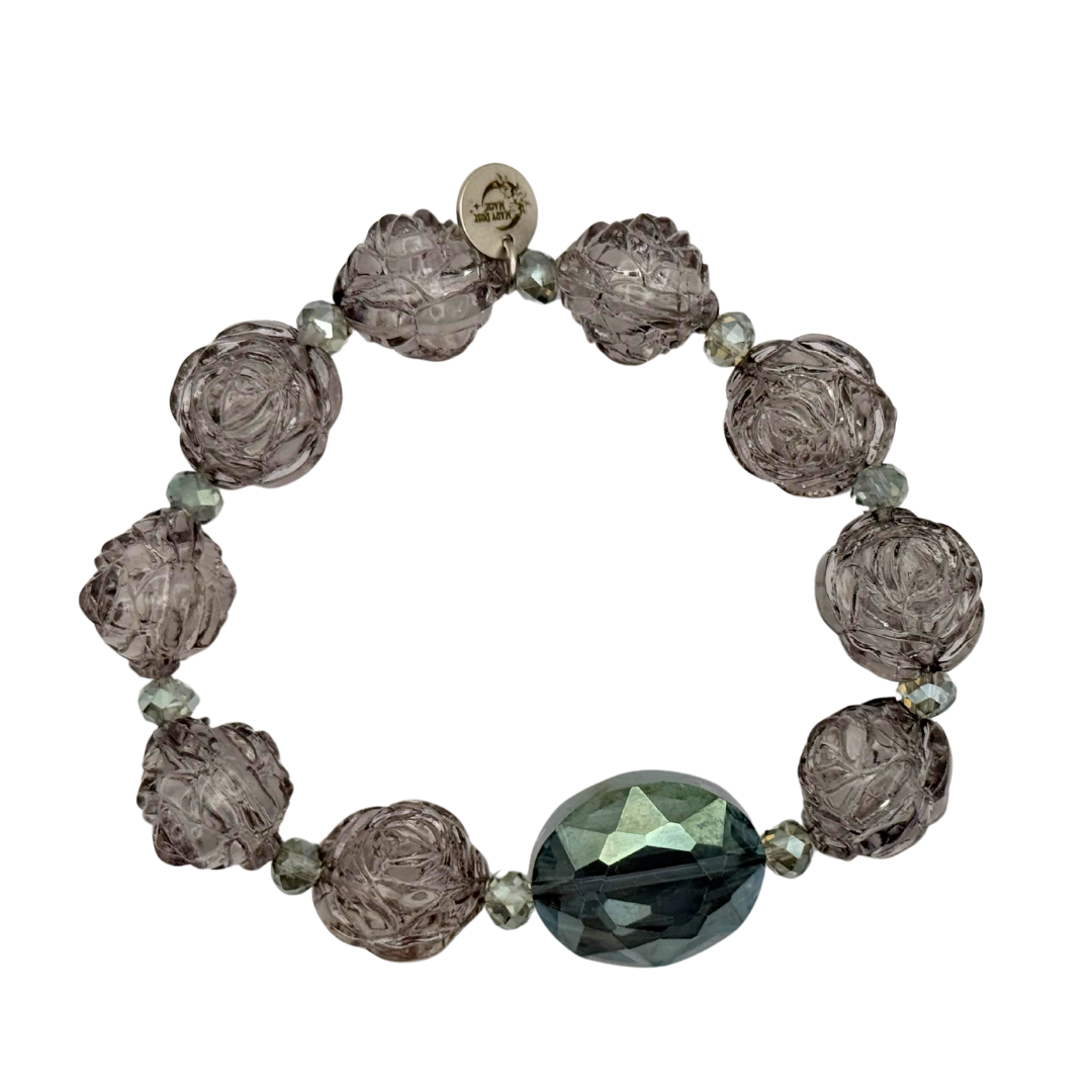 Smokey Quartz Rose Bracelet